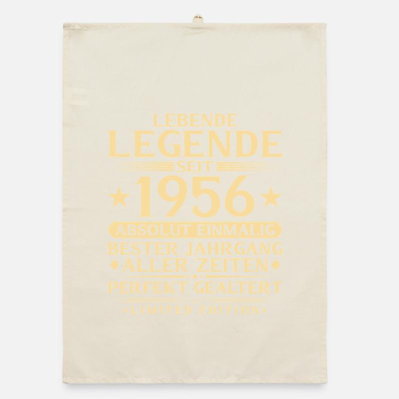 1956 Year Legend 70th Birthday Gift Organic dish towel