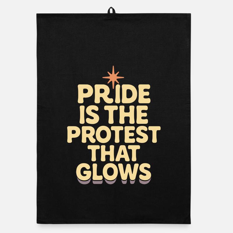 Groovy Pride Retro Equality Queer Story Organic dish towel