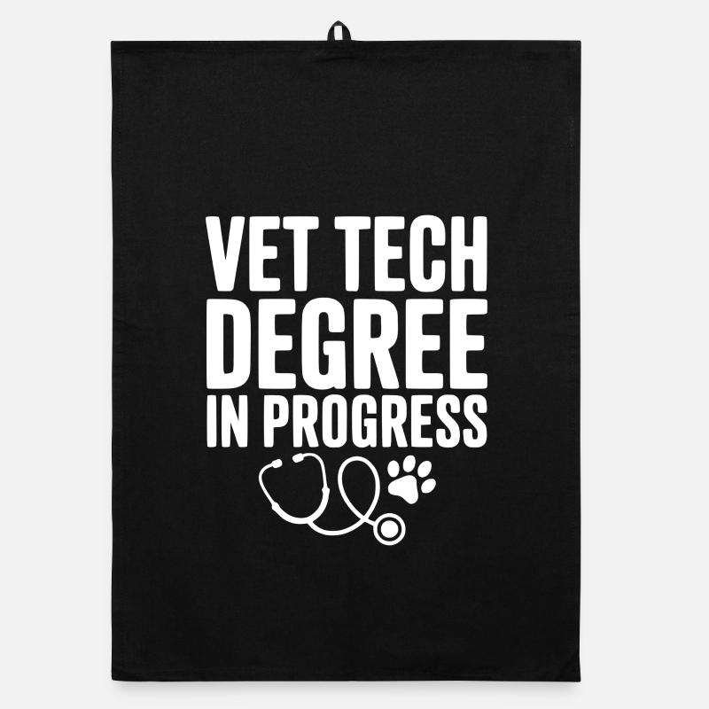 Vet Tech Degree in Progress Organic dish towel