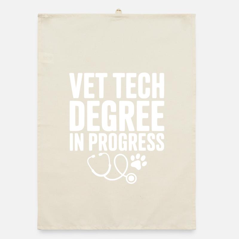 Vet Tech Degree in Progress Organic dish towel