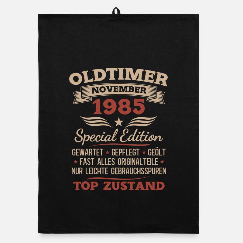40. Geburtstag Geschenk Oldtimer November 1985 Organic Geschirrtuch