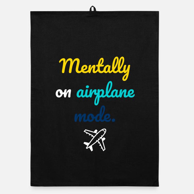 Mentaler Flugmodus Organic Geschirrtuch