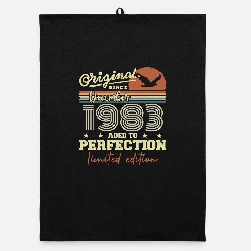 Anniversaire 42 ans | Originale Décembre 1983 Torchon bio