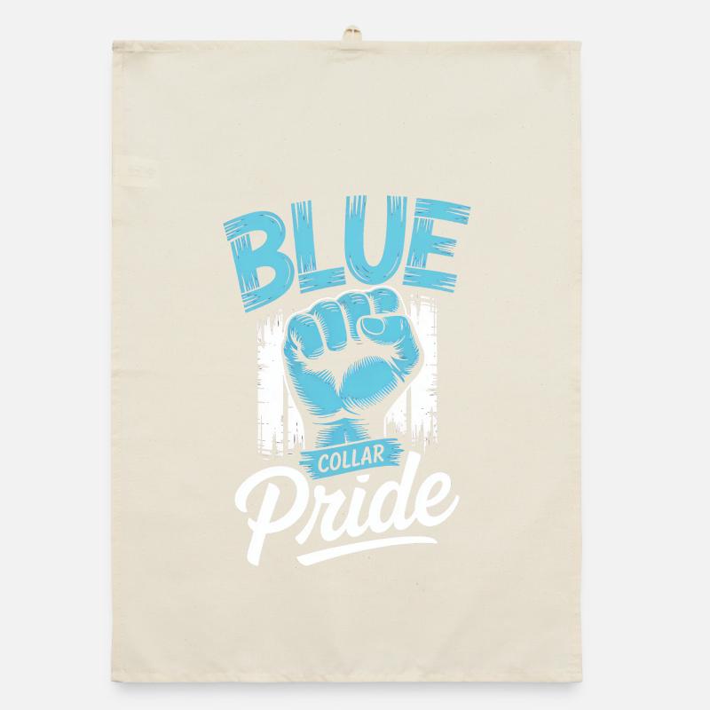 Blue Collar Worker Craft Construction Worker Organic dish towel