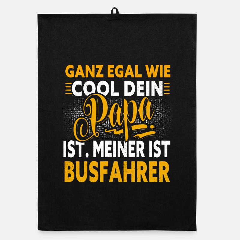 Bus driver dad Organic dish towel