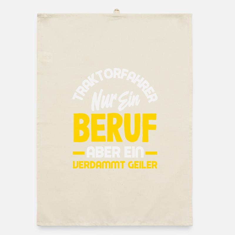 Traktorfahrer ein verdammt geiler Beruf Organic Geschirrtuch