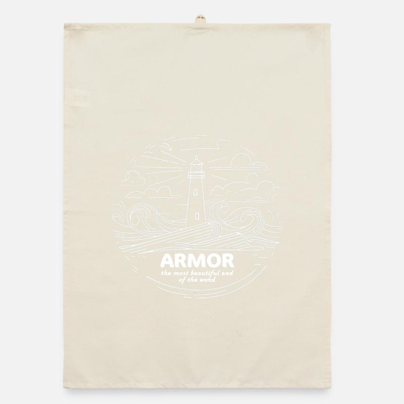 Côtes d'Armor Bretagne Pride Tshirt Organic dish towel