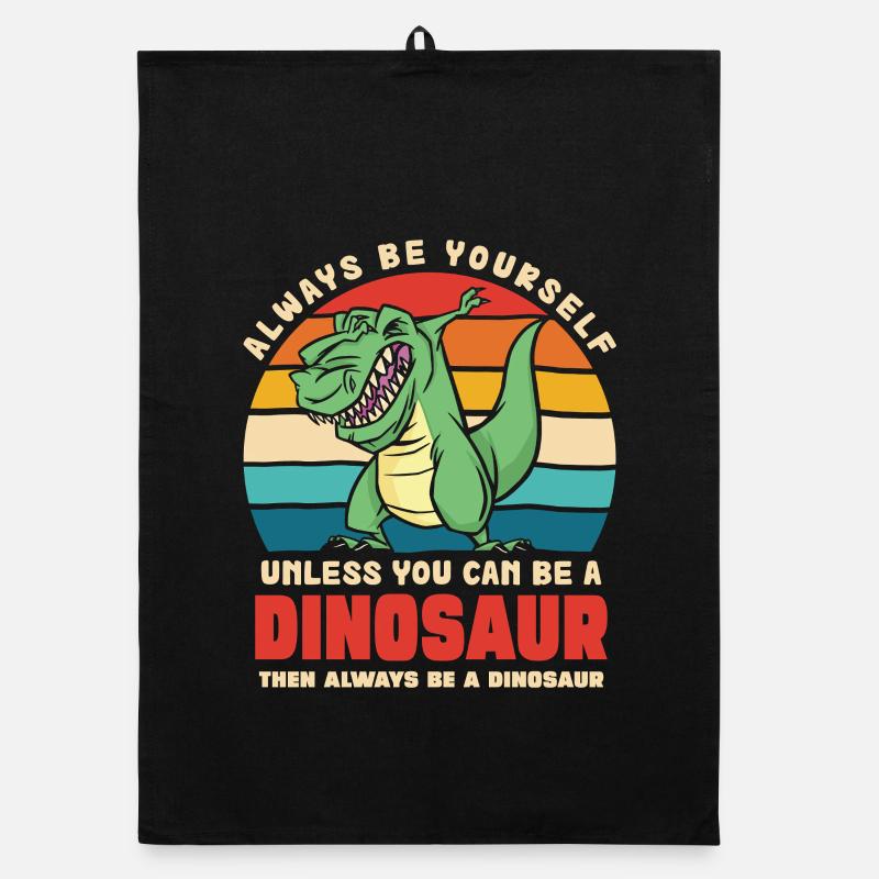 Sei du selbst, außer du bist Dinosaurier Organic Geschirrtuch
