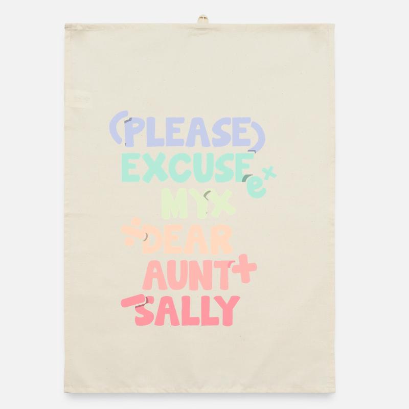 Funny Math Sayings Math Teacher Organic dish towel