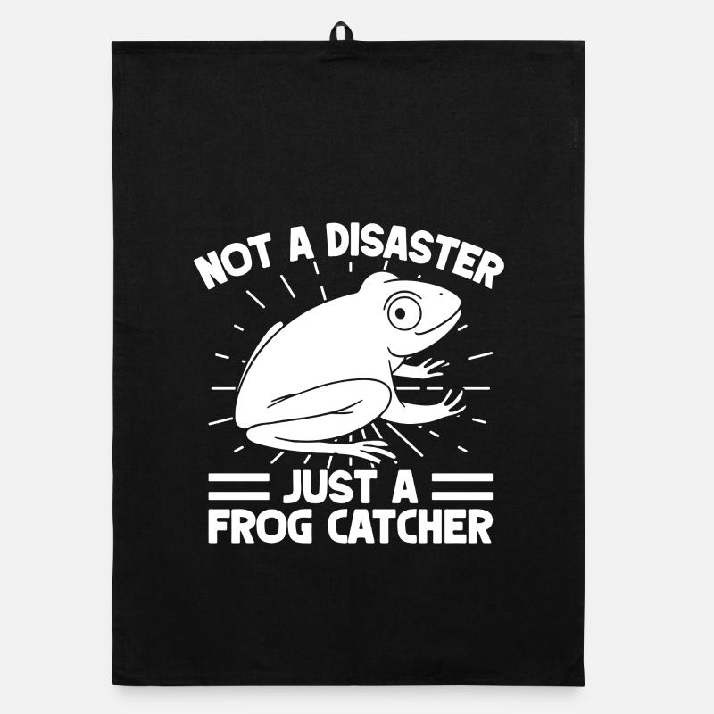 Frog Catcher Not A Disaster Frog Organic dish towel