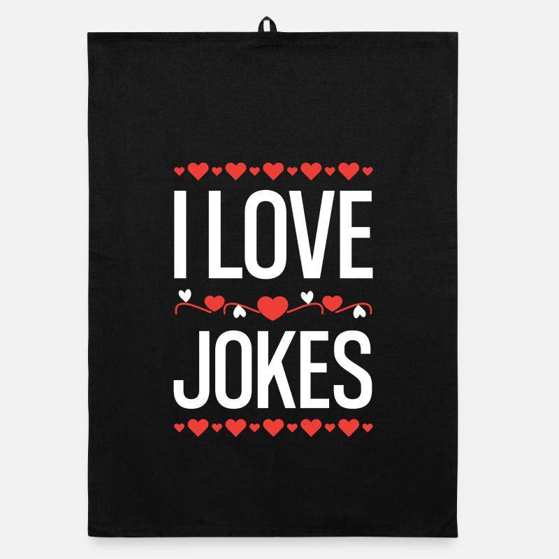 I Love Jokes Organic Geschirrtuch