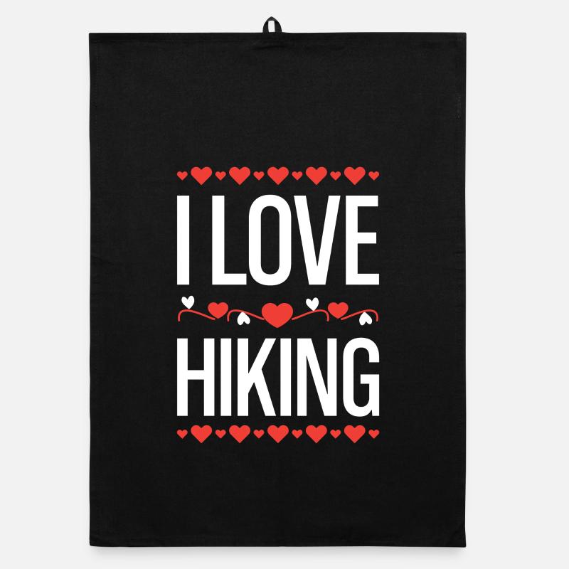 Ich liebe Wandern Organic Geschirrtuch