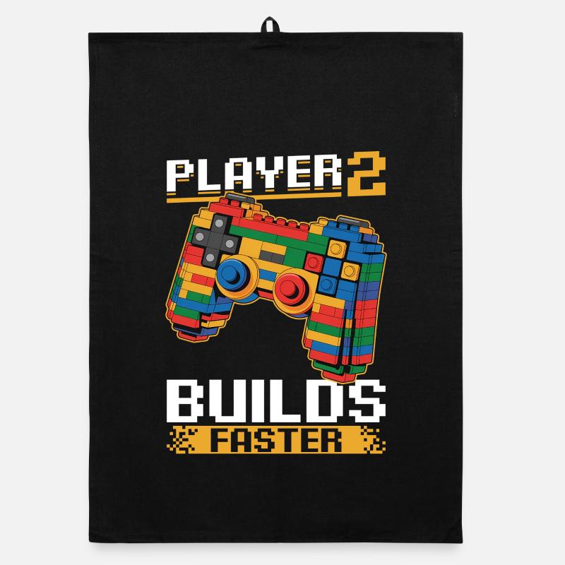 Blocs de construction Gamer Gaming Brick Builder Torchon bio