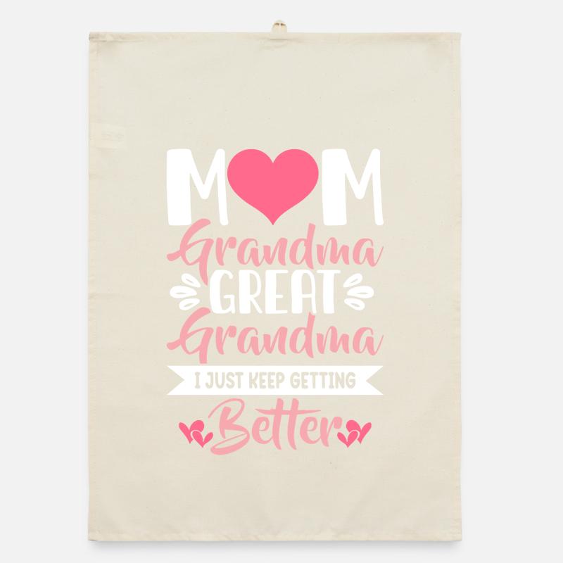 Oma Mama Geschenk Weihnachtsgeschenke Großmutter  Organic Geschirrtuch