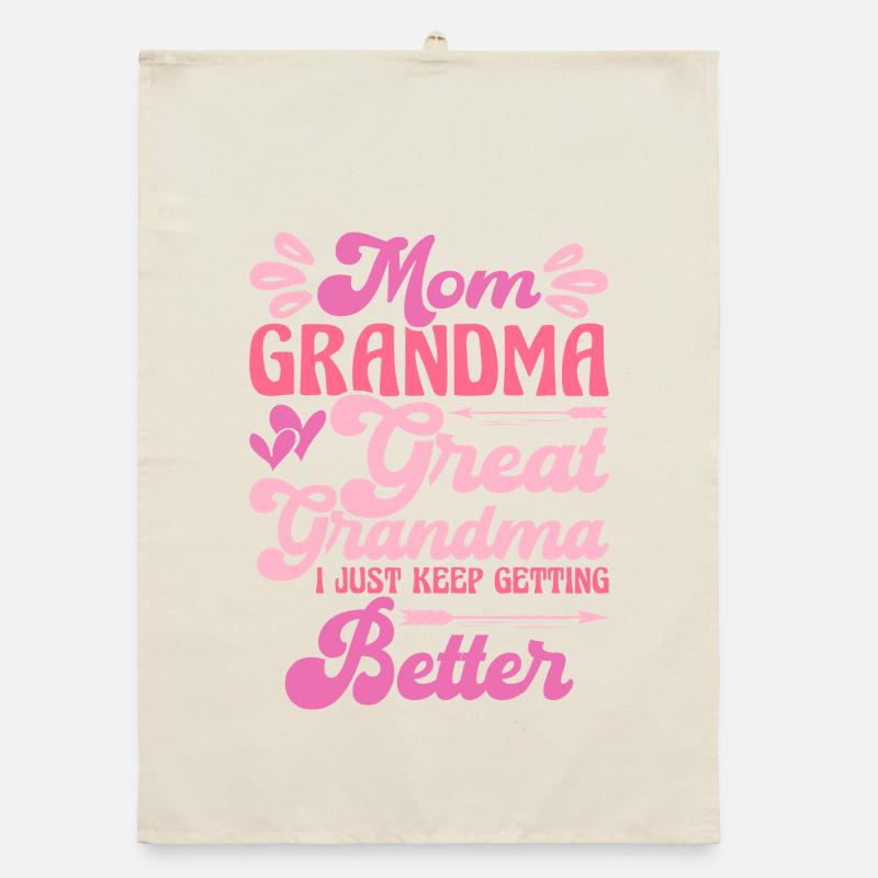 Oma Mama Geschenk Weihnachtsgeschenke Großmutter  Organic Geschirrtuch