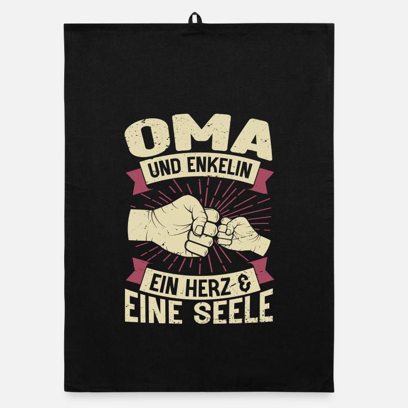 Oma Und Enkelin Ein Herz & Eine Seele Organic Geschirrtuch