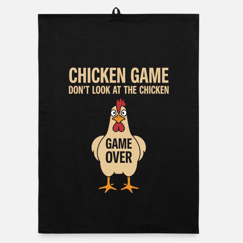 Jeu de poulets de théorie de jeu Torchon bio