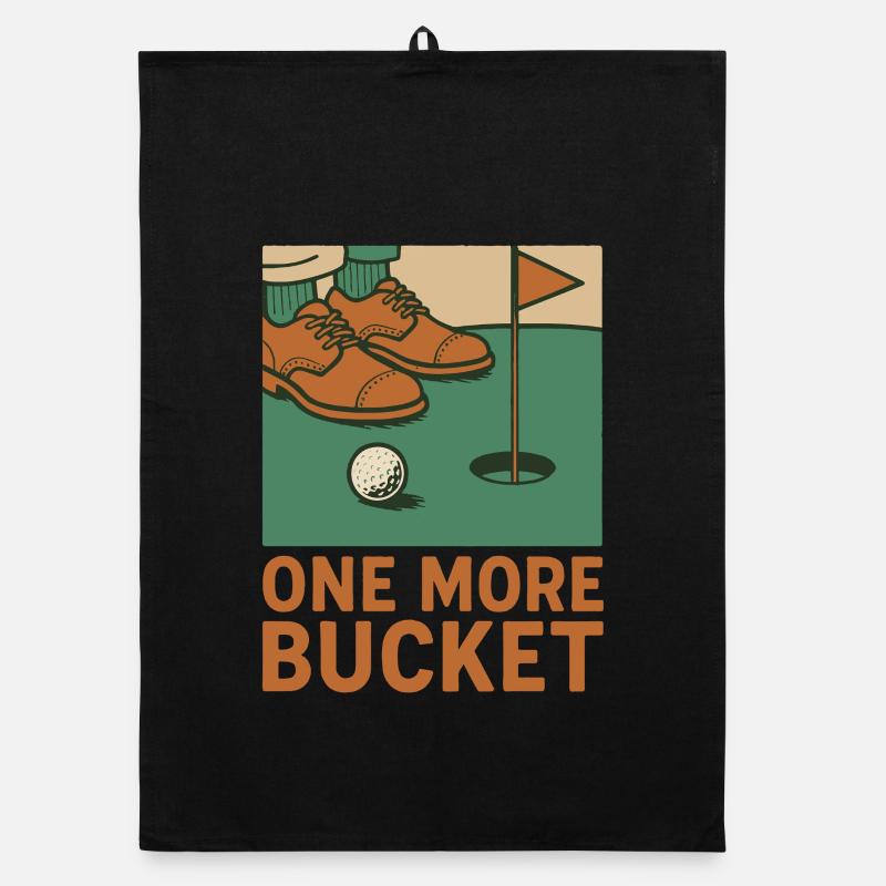 Lustiger Golf Noch ein Eimer Golf Liebhaber Golfer Organic Geschirrtuch