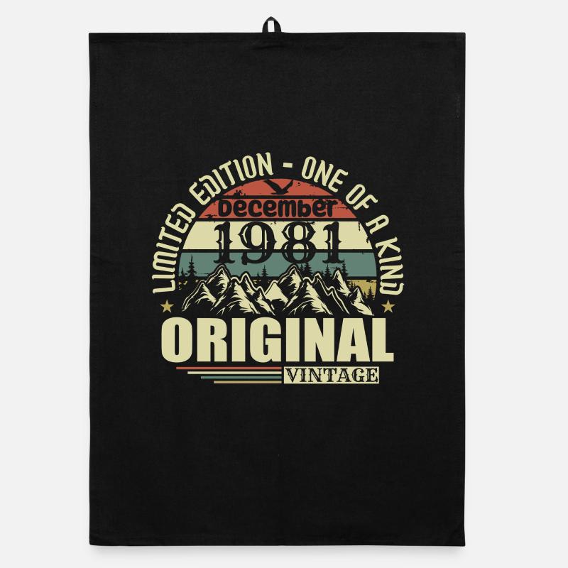 December 1981 December Anniversary December 1981 Organic dish towel