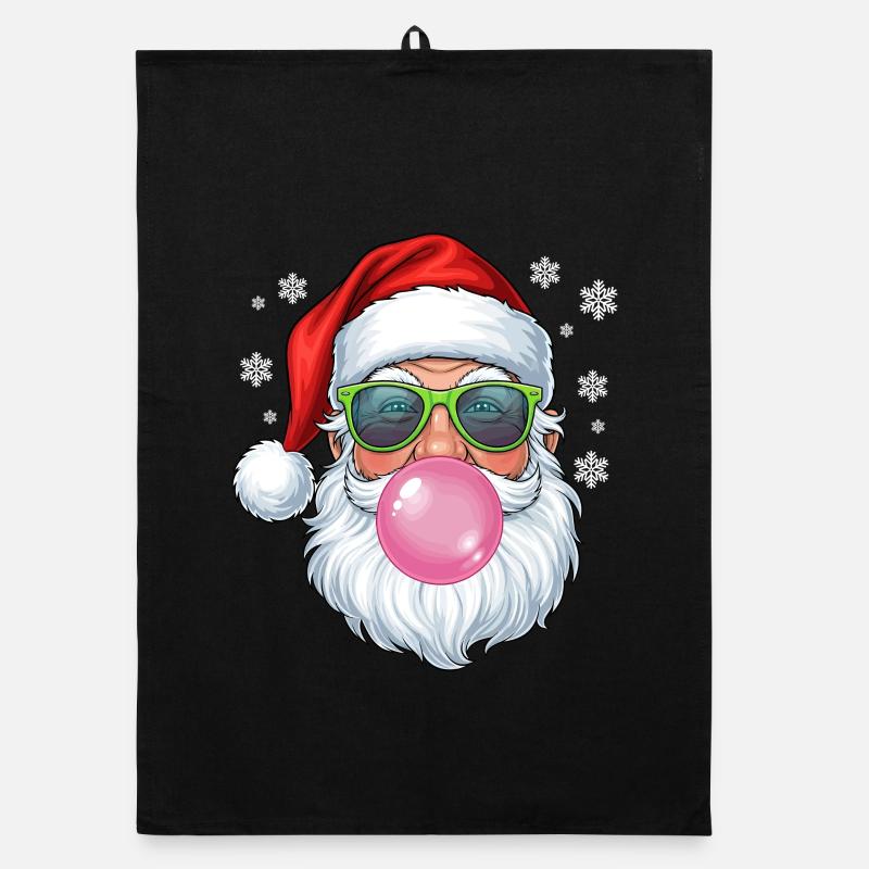 Weihnachtsmann Bubble Gum Organic Geschirrtuch