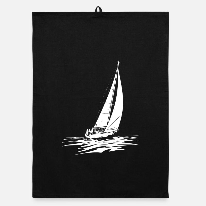 Conception de voilier Sailor Love Sailing Torchon bio