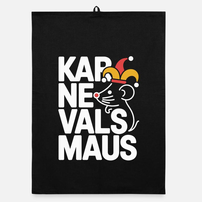 Souris de carnaval Souris de Cologne Souris de carnaval Torchon bio