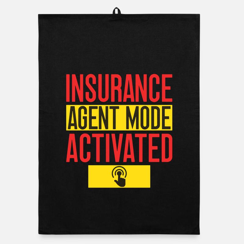 Mode Agent d’Assurance Activé Assurance Funny Torchon bio