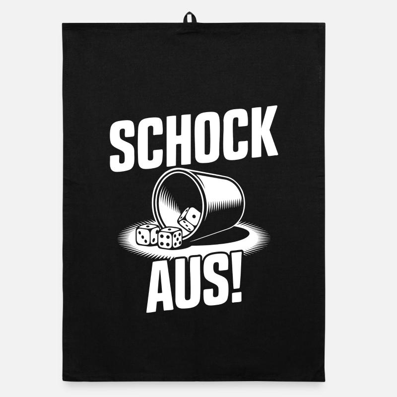 Shock off! Funny Shocking, Dice, Puzzle Organic dish towel