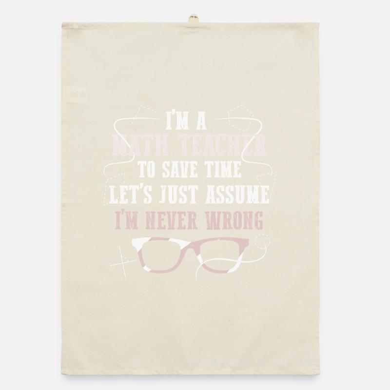 Math Teacher Geometry School Mathematics Organic dish towel