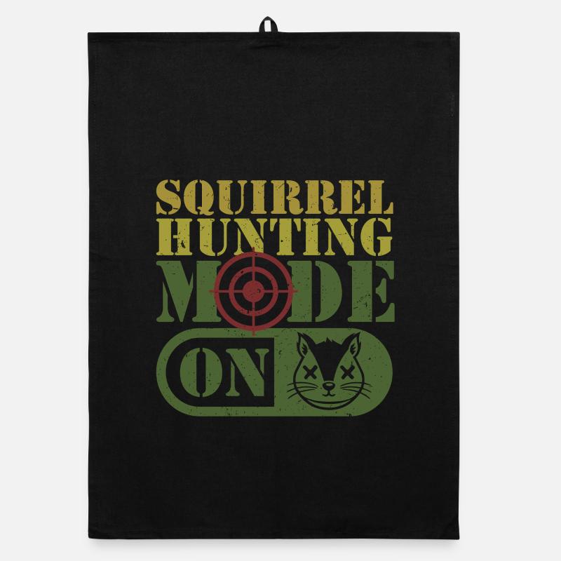 Squirrel Hunter Tree Rat Organic dish towel