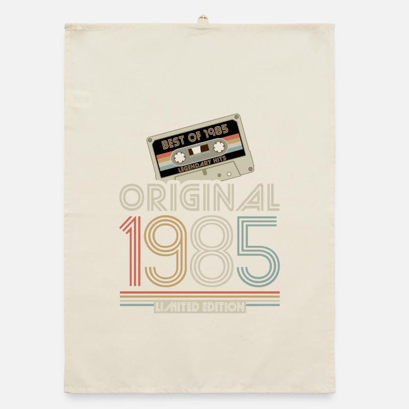 Édition limitée Original 1985 Cassette rétro Torchon bio