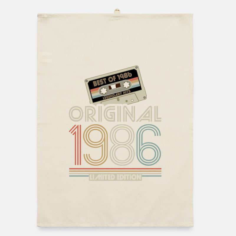 Édition limitée Original 1986 Cassette rétro Torchon bio