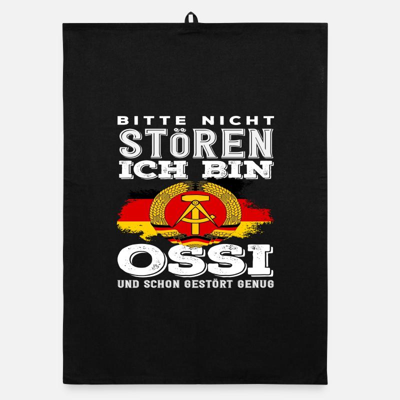 Nicht Stören Ossi Spruch DDR Stolz Organic Geschirrtuch