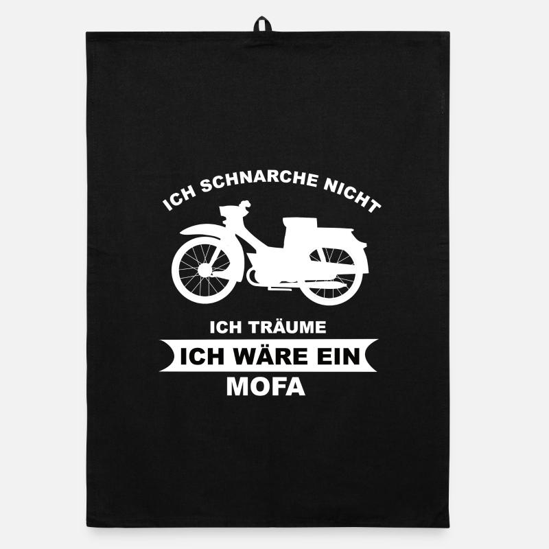 I dream I'm a moped Organic dish towel