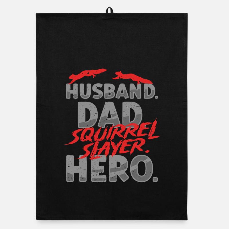 Squirrel Hunter Tree Rat Organic dish towel