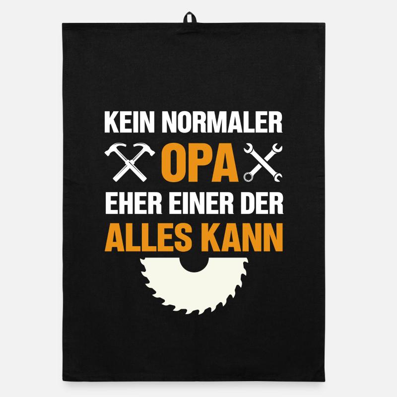 Kein Normaler Opa Eher Einer Der Alles Kann Lustig Organic Geschirrtuch