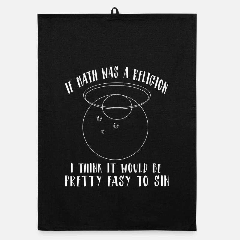 Funny Math Sayings Math Teacher Organic dish towel