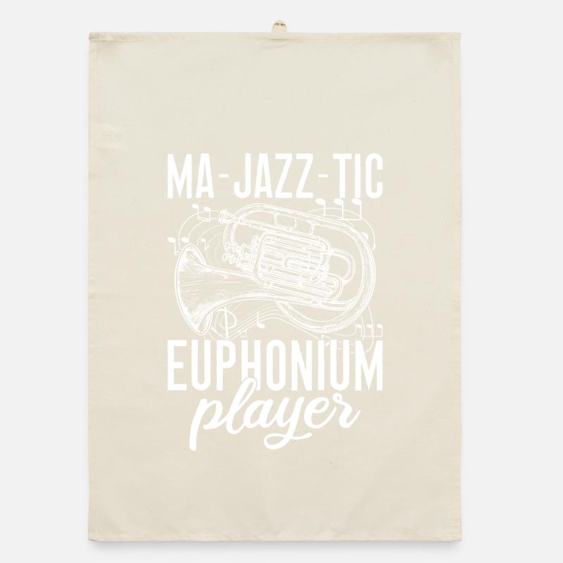 Baritone Player Ma-Jazz-Tic Player Euphonium Organic dish towel