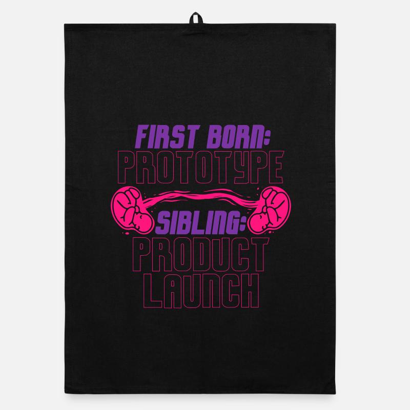 Erstgeborener Bruder Schwester Organic Geschirrtuch