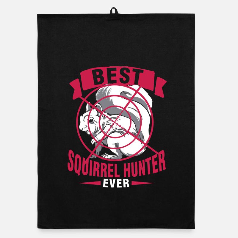 Squirrel Hunter Tree Rat Organic dish towel