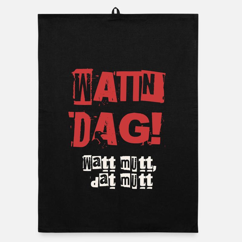 Wattn Dag Watt mutt dat mutt Organic dish towel