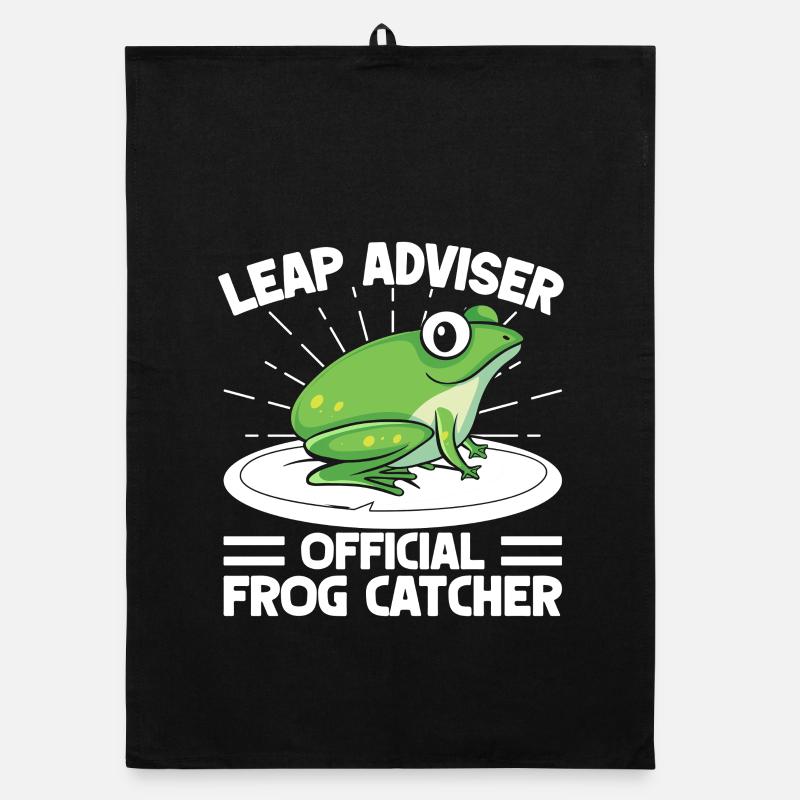 Frog Catcher Leap Adviser Frog Organic Geschirrtuch