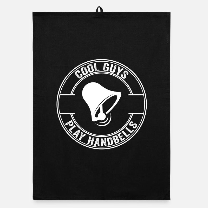 Handbell Circle Emblem Organic dish towel