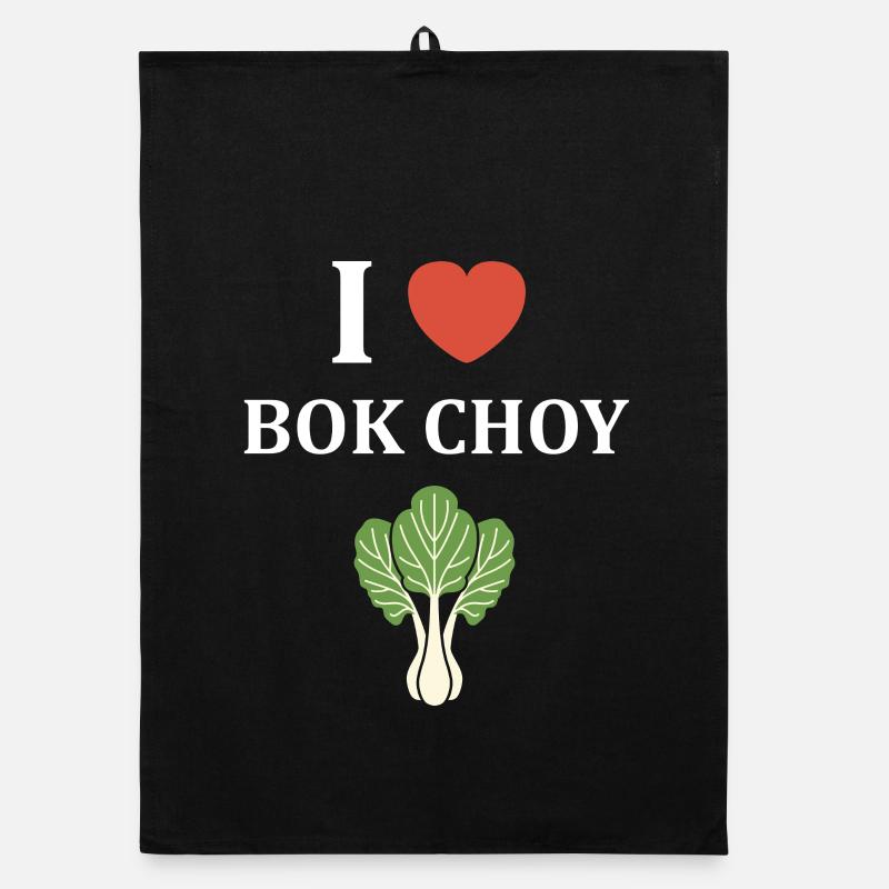 J’adore Bok Choy graphique Torchon bio