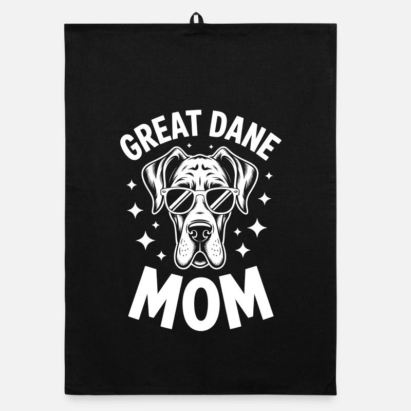 Great Dane Saying Funny Great Dane Gift Organic dish towel
