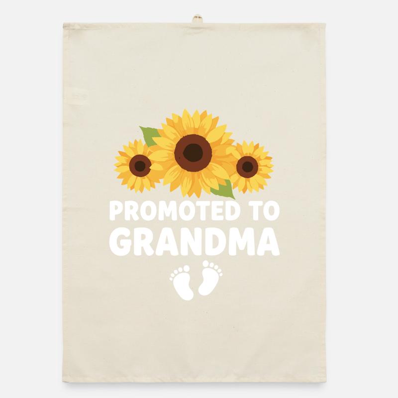 Werdender Oma loading zukünftige Großmutter Organic Geschirrtuch