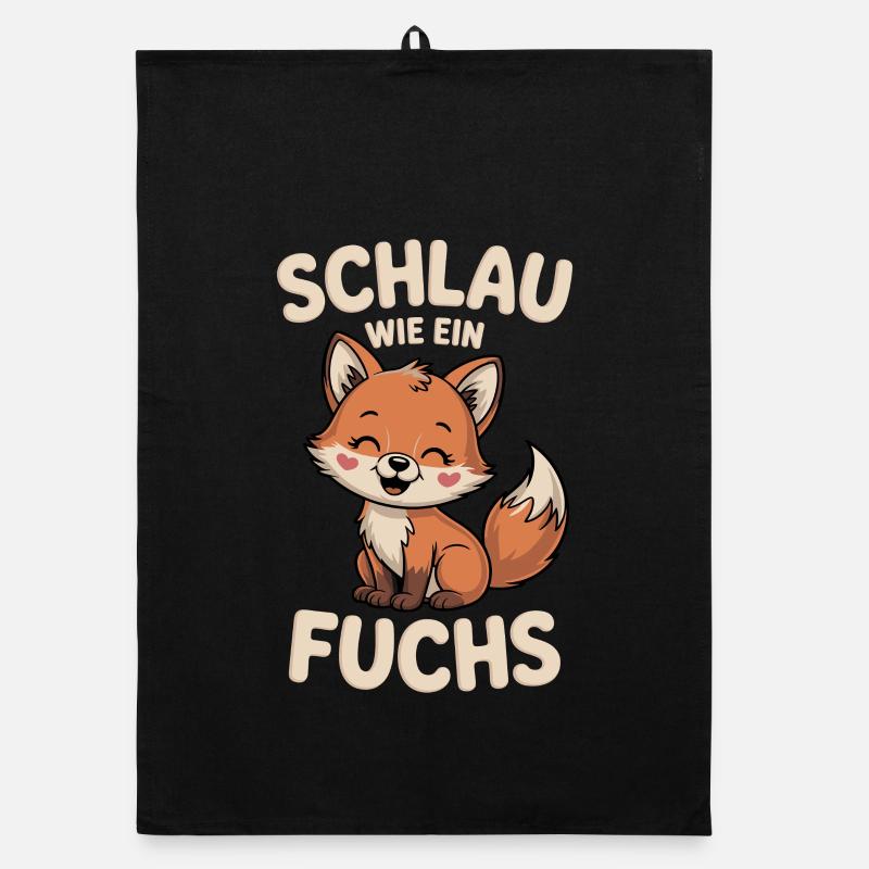 Intelligent comme un renard mignon Torchon bio