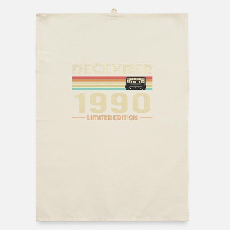 Décembre 1990 anniversaire Décembre 1990 Décembre Torchon bio