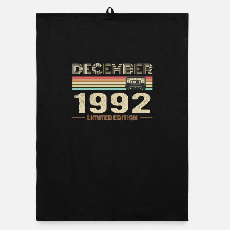 Dezember 1992 Geburtstag Dezember 1992 Dezember Organic Geschirrtuch