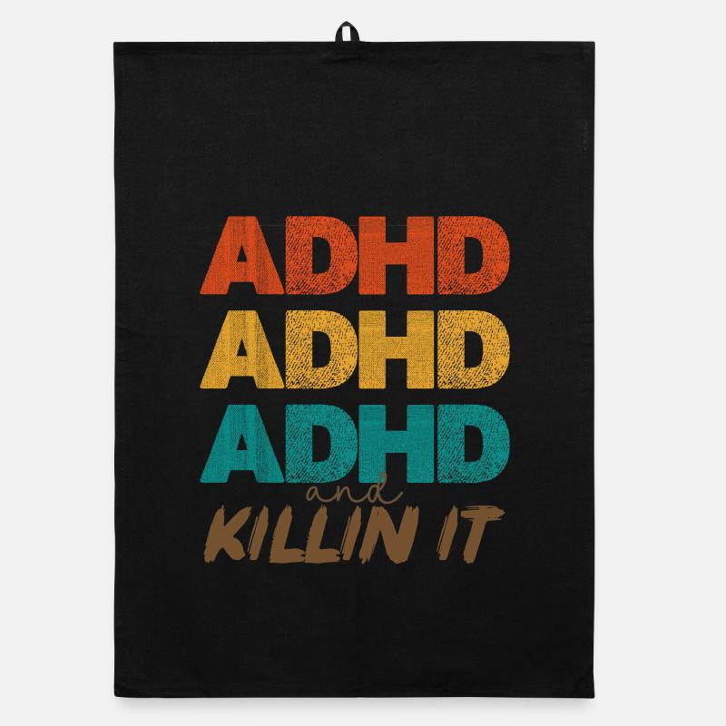 ADHD Power Farbstacking Organic Geschirrtuch